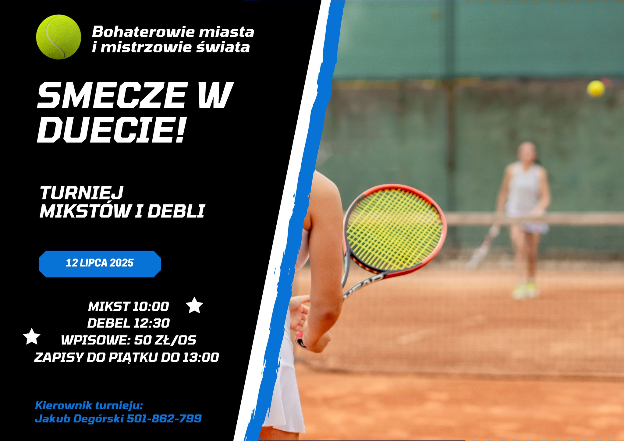 Smecze w duecie vol. 3 – turniej mikstów i deblów! 🎾