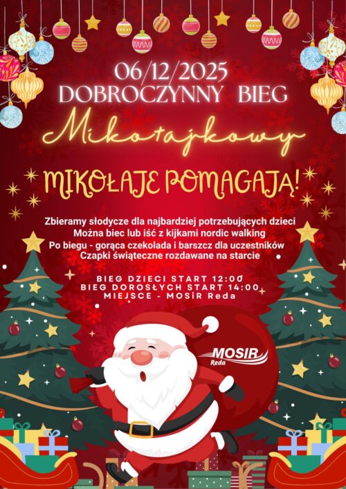 Charytatywny Bieg Mikołajkowy w Redzie!