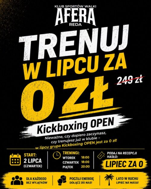DARMOWY LIPIEC Z KICKBOXINGIEM W KLUBIE AFERA!