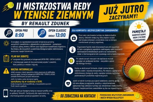 II MISTRZOSTWA REDY W TENISIE ZIEMNYM