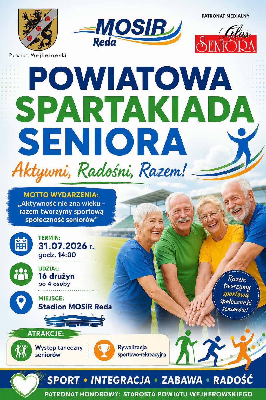 Powiatowa Spartakiada Seniora – Aktywni, Radośni, Razem!